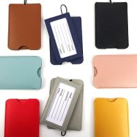 【DT】 hot  1PCS Fashion Pu Leather Luggage Tags Travel Accessories for Bags Portable Luggage Tag Simple Style for Girls Boys Card Cover