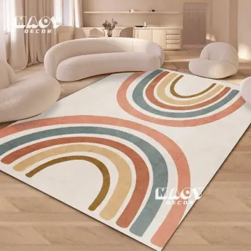 Nordic Style Home Decoration Flannel Carpets Large Living Room