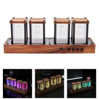 Loviver RGB Nixie Tube Clock LED นาฬิกาตั้งโต๊ะนาฬิกาปลุก Glow Tube Decor