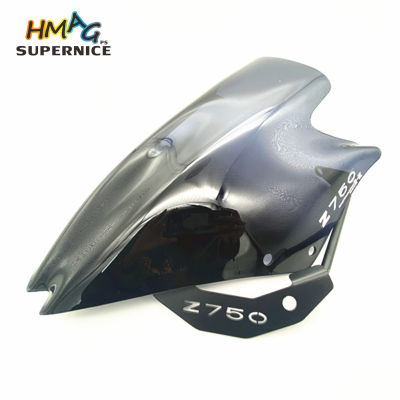 For Kawasaki Z750 Z750R Z 750 Motorbike Windshield Windscreens Wind Deflectors Double Bubble