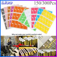 LIWU 150/300pcs สีสัน เครือข่าย กันน้ำ เครื่องมือมาร์กเกอร์ สติ๊กเกอร์ แท็กประจำตัว ออแกไนเซอร์ไฟเบอร์ ฉลากสายเคเบิล