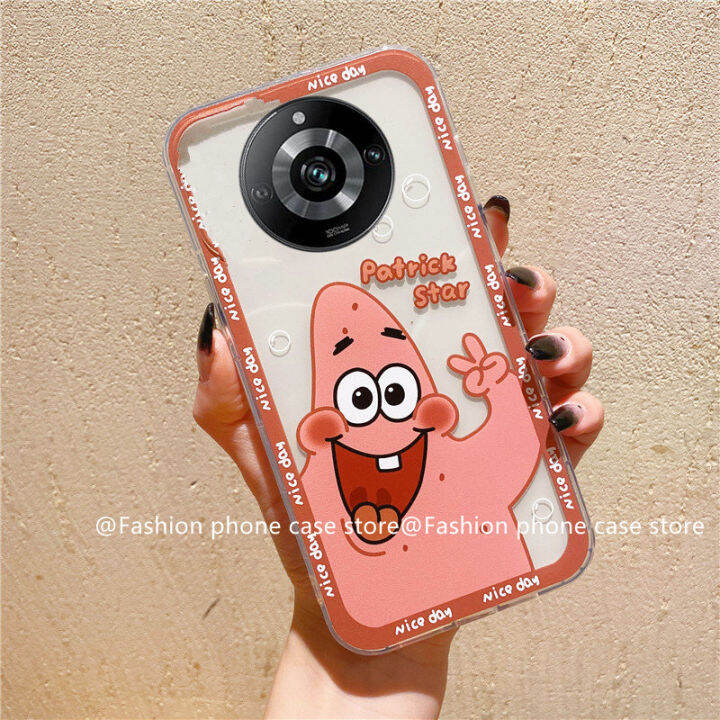 phone-case-เคส-realme11pro-plus-5g-เคสโทรศัพท์รูปการ์ตูน-spongebob-ใสซิลิโคนนิ่ม2023ราคาไม่แพง