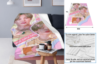 2023 newxzx blanket-HAIZIVS Kpop BTS Jimin Ultra Soft Flannel Throws Blankets Couch Sofa Fuzzy Blanket for Traveling Camping Home（40x60inch/50×60inch/60×80inch） 46