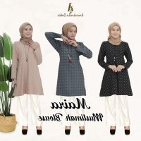 COD dhdfxcz ? Muslimah Ironless Blouse Maira Nursing Friendly Tunic Blouse Comocrepe by Arwabella Butik ?