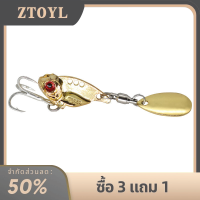 ZTOYL เหยื่อปลอมปลอมแบบหมุนได้เหยื่อตกปลาเทราท์แบบหมุนได้