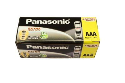 ถ่านไฟฉาย Panasonic-AAA รีโมท ก้อนดำ(กล่อง60ก้อน)(ไม่รับคืน)