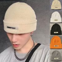 Knitted Hats For Women Black Hat Winter Mens Caps Women For Ladies Knitted Thick Cap Chaopai Woolen Landlord Guapi Hat