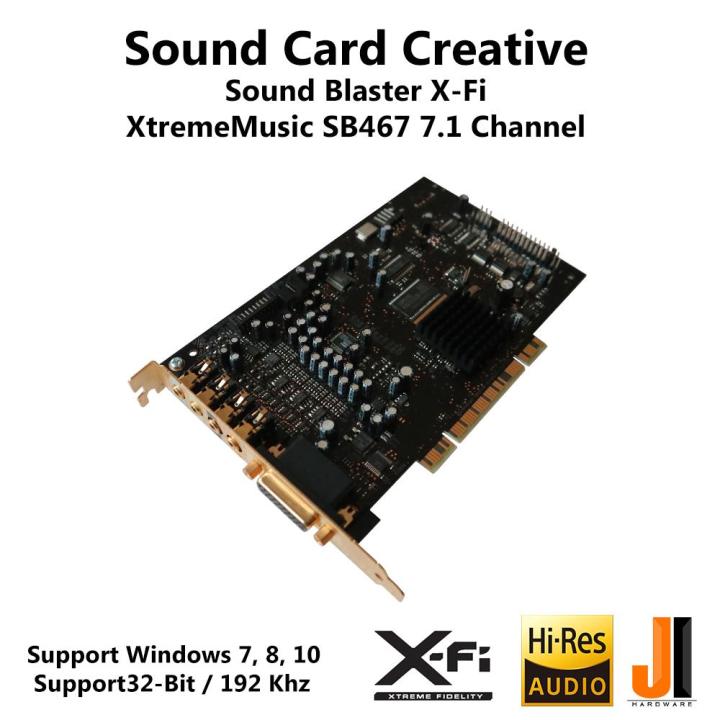 sound-card-creative-sound-blaster-x-fi-xtrememusic-sb0467-7-1-channel-pci-มือสอง