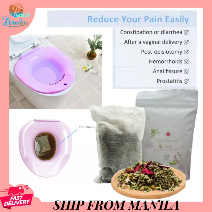BEST BUNDLE (Sitz Bath + Steaming Herbs) sitz bath for hemorrhoids sitz
