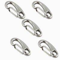 （AT）5PcsShape SpringHooks Marine 316มัลติฟังก์ชั่เดินป่าแคมป์ปิ้งเข็มขัด Carabiner Quick Release Hook