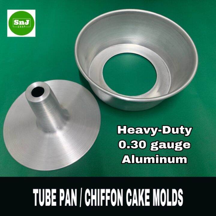 TUBE PAN / CHIFFON CAKE MOLDS 0.30 GAUGE ALUMINUM HEAVYDUTY HIGH