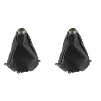 2Pcs Car Manual Leather Gear Shifting Dust Boot Replacement Accessories for Honda Civic Si 2006 2007 2008 2009 2010 2011