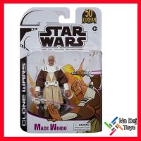 Star Wars Clone Wars Mace Windu 6 figure สตาร์วอร์ส โคลนวอร์ส เมซ วินดู ขนาด 6 นิ้ว ฟิกเกอร์