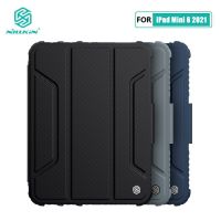 Nillkin เคส2021 Ipad Mini ทำจากหนัง PU ฝาครอบฝาพับหนังสำหรับ Ipad Mini 6 2021พร้อมการป้องกันกล้องเลื่อน