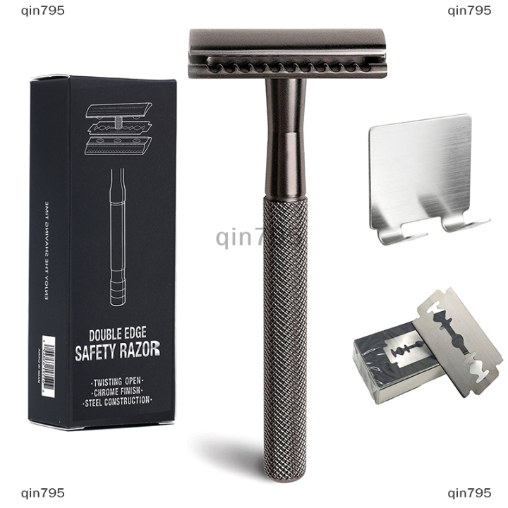 qin795 Classic Double Edge Safety Razor For Men ShavingWomen Hair