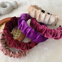 【CC】 Color Padded Pleated Headband Scrunchies Fashion  Hair Accessories Hairbands 2022 New Hoop