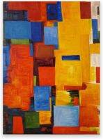 Geilex Hans Hofmann ภาพวาดนามธรรมที่ทันสมัยศิลปะบนผนัง (สี) การสืบพันธุ์บนผ้าใบภาพติดผนังตกแต่งห้องนั่งเล่น Xcmin ไร้กรอบ