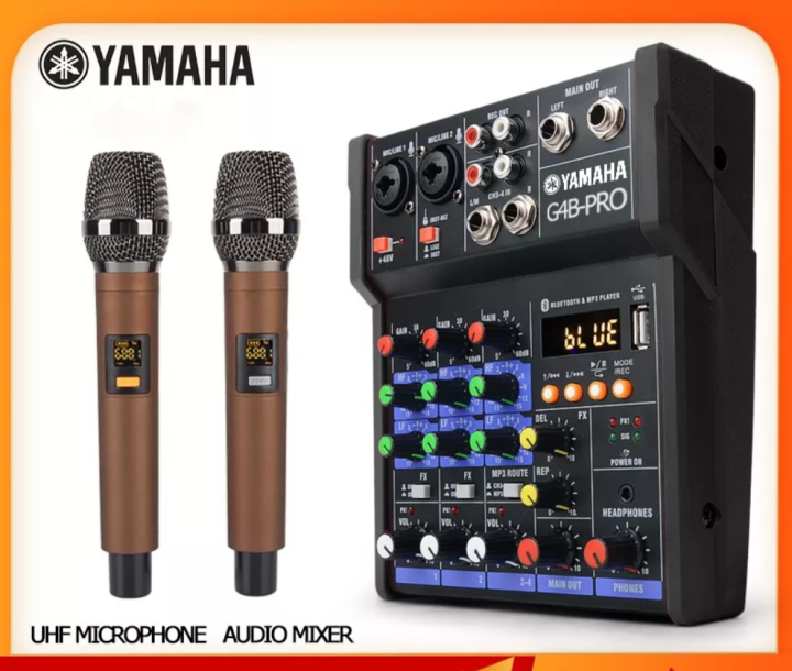 YAMAHA G4 MIXER Bluetooth With High Quality Wireless Microphone With