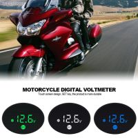 ♝✉ LED Digital Voltmeter Motorcycle Voltmeter Waterproof Dust-proof LED Voltmeter Digital Display Voltage Meter Tester DC 9-24V