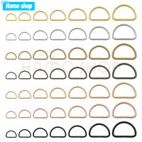 20-1000pcs โลหะ D แหวนปรับ BUCKLE Clasp สำหรับ Webbing กระเป๋าเป้สะพายหลังสายรัดกระเป๋าแมวสุนัข COLLAR CHAIN หัวเข็มขัด DIY Accessorie-JieLOE