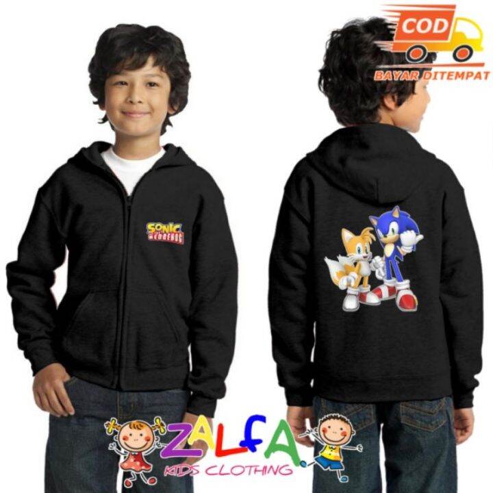 Sonic AND TAILS THE HEDGEHOG Children's HOODIE Jacket | Lazada