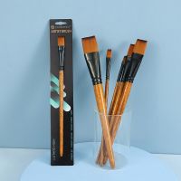 ‘；【-【=】 Wood Grain Professional Nylon Paint Brush Oil Watercolor Paint Brushes For Gouache Acrylic Oil Paintbrush Art Painting Supplies