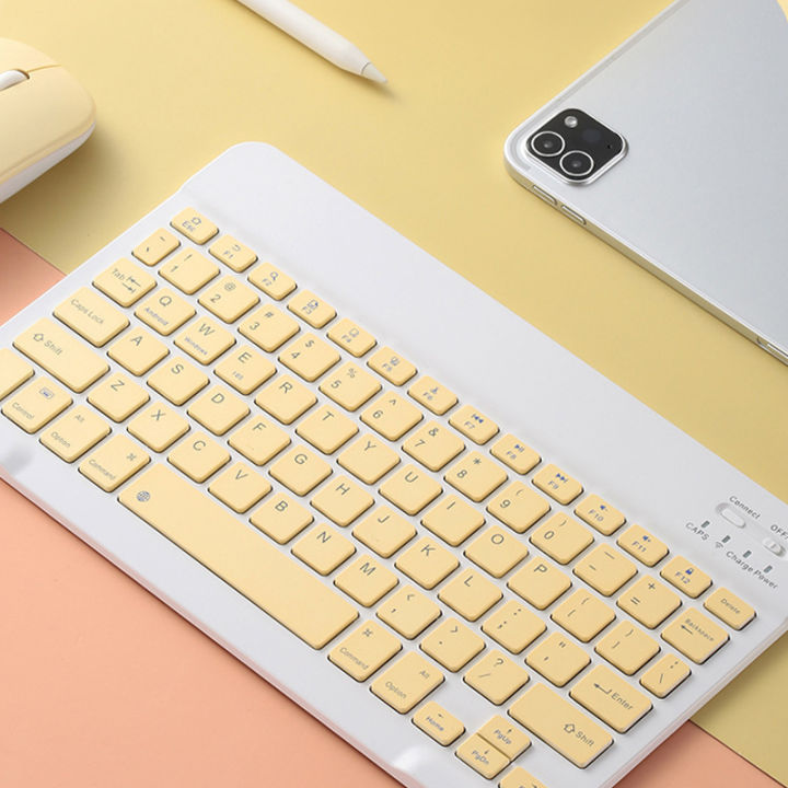 คีย์บอร์ด-bluetooth-เมาส์ไร้สาย-wireless-bluetooth-keyboard-ไม่มีภาษาไทย-eng-only-แถมฟรีสติ๊กเกอร์ภาษาไทย-พร้อมส่งสุดๆ-sanook-sale