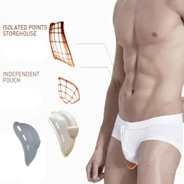 Men's Jockstrap Buckled Pouch Bulge Enhancing Underwear Cup Sponge Pad  Swimwear