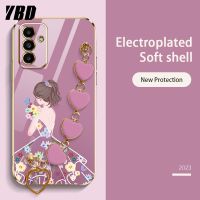 YBD เคสโทรศัพท์ลาย Love สำหรับ Samsung Galaxy A14 A13 A25 A24 A04S 4G 5G A34 A54 5G A74 M23 F23 M14 5G M54 M34น่ารักลายเด็กสาวสุดหรูบูติกนิ่มล่าสุด