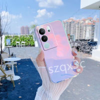 2023ใหม่พร้อมส่งในสต็อก V29โทรศัพท์เคสสำหรับ VIVO V27 Y78 Y27 Y36 Y02T Y02A 5G 4G นุ่มซิลิโคนสีม่วงสดใส VIVOY27 VIVOV29ฝาหลังง่าย