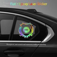 Car Body Color Laser Decoration Car Logo Stickers Are Noble and Dazzling for fiat stilo punto argo bravo palio 500 toro freemont marea panda  Accessories