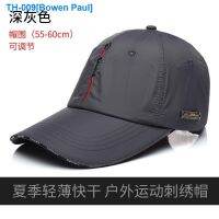 ❉ Quick dry summer thin type of baseball cap popular logo curved eaves single cap topi unisex frivolous outdoor sports han edition