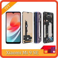 อะไหล่หน้าจอ SE Tft Mi 9สำหรับ Xiaomi Mi 9 SE ชิ้นส่วนจอสัมผัสแอลซีดีของเครื่องแปลงดิจิทัล M1903F2G Mi 9 SE พร้อมกรอบ