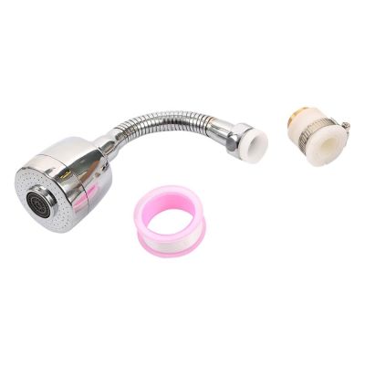 ；【‘； 360 Degree Swivel Kitchen Faucet Aerator Adjustable Dual Mode Sprayer Filter Diffuser Water Saving Nozzle Faucet Connector