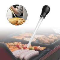 1/3/5Pcs Cooking Chicken Turkey Bbq Food Flavour Baster Tube Clear Syringe Pipe X2X0