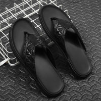 Mens Flip Flops Black Flat Slippers Summer Daily Slippers Men Breathable Comfort Trend Beach Cool Slides Man Youth Outdoor Shoes