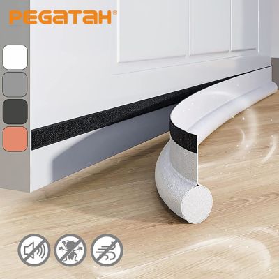 Door Bottoom Seal Strip Door Draft Stopper Weather Stripping Draft Blocker Insulator Weatherstrip House Acoustic Foam Adhesives Tape