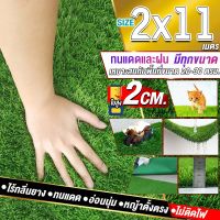 ขนาด 2x11 เมตร(22ตรม.)หญ้าเทียมใบ 2 ซม กัน UV คุณภาพดีเกรดเอสำหรับตกแต่งสวน ตกแต่งบ้าน ร้านค้า หญ้าปูพื้น หญ้าเทียมถูกๆ มีทุกขนาดสอบถามได้