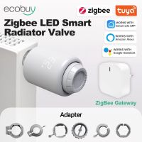 ℡♙ ZigBee3.0 Tuya Smart Radiator Actuator Valve Programmable Thermostat Temperature Heater Control Alexa Google Home Smart Life