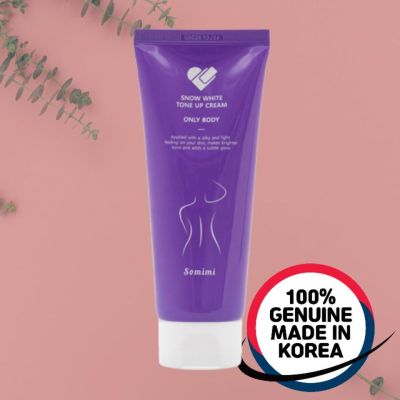โทนอัพ บำรุงผิว สำหรับผิวกาย body make up Somimi snow white tone up cream Body 200g  made in korea