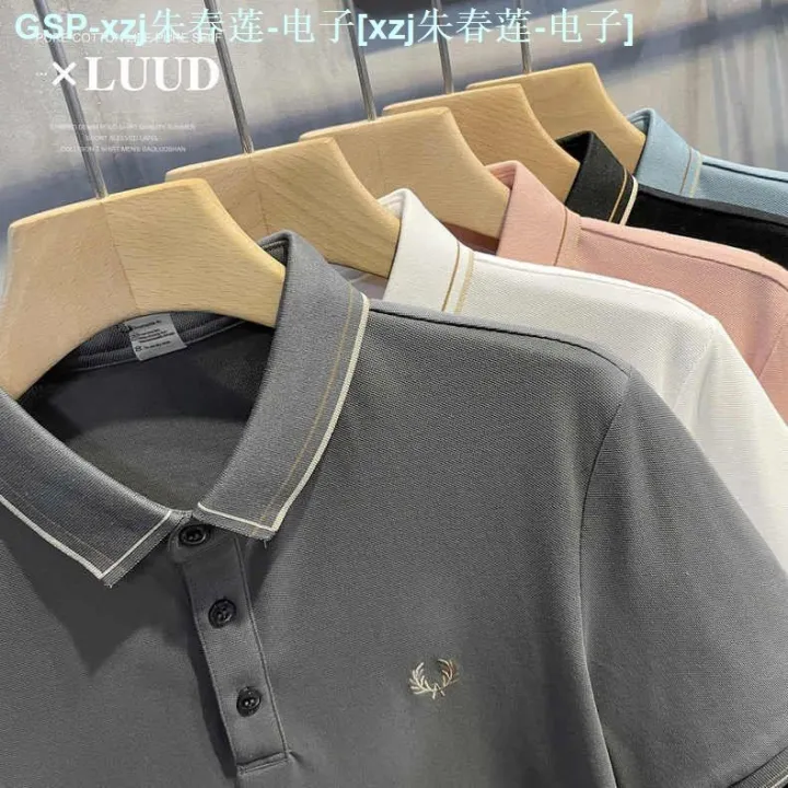 fred-perry-2023ใหม่เสื้อโปโลปักลายเม็ดเล็กๆเสื้อผ้าท่อนบนลาย-paul-unlined-เพื่อกลับคืนสู่วิธีโบราณปลูกฝังศีลธรรมของคนเสื้อโค้ทปก