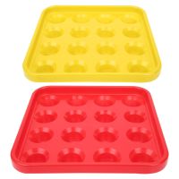 【LZ】☈✈™  Snooker Ball Tray 16 Holes Portable Pool Ball Tray for Billiard Ball Storage Billiards Parlor Snooker Pool Halls