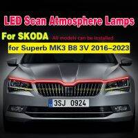 【CC】 Skoda 2016-2023 Fog Lamp Trim Foglight Foglamp Scan Starting Strip DRL 12V