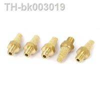 ❂✜ M5 Thread Brass Pneumatic Air Exhaust Breather Muffler Filter 5pcs