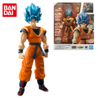 Bandai Original SHF Super Son Gokuu Blue Hair อะนิเมะ Action Figure ของเล่นสำหรับชายหญิงเด็กวันเกิดของขวัญ