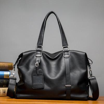 KX Tmall ใหม่ผู้ชายกระเป๋าถือ Urban ชายกระเป๋าสำหรับทุกๆวัน - สีดำ