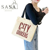 SASA ❀ Totebag กระเป๋าผ้าสะพายไหล่ สไตล์วินเทจ シ