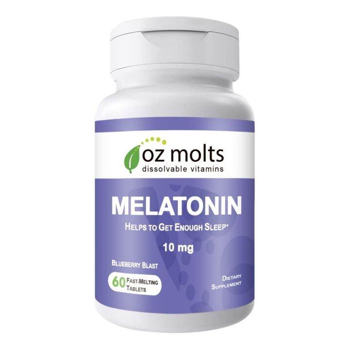 Ozmolts Melatonin Supports Sleep Faster Longer 60pcs Tablets Restful ...