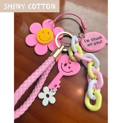 [Shiny Cotton] อุปกรณ์เสริมกระเป๋า Charm_Bag _Flower Smile Chain_4 สี