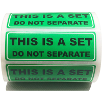 1 X 3 Inch This is a Set Do Not Separate Labels - Fluorescent Green Labels Shipping Stickers Self Adhesive Labels 500Roll